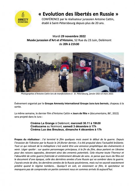 Evolution des libertés en Russie