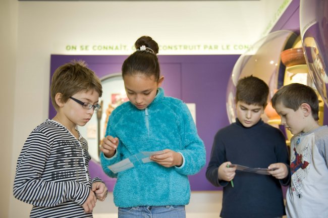 Parcours improvisé dans les salles du musée !