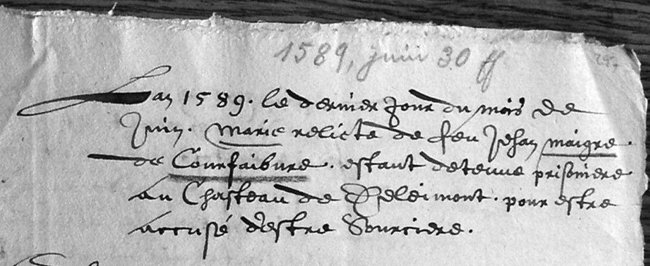 Marie Maigre, de Courfaivre, exécutée en 1589 :  guérisseuse ou sorcière ?